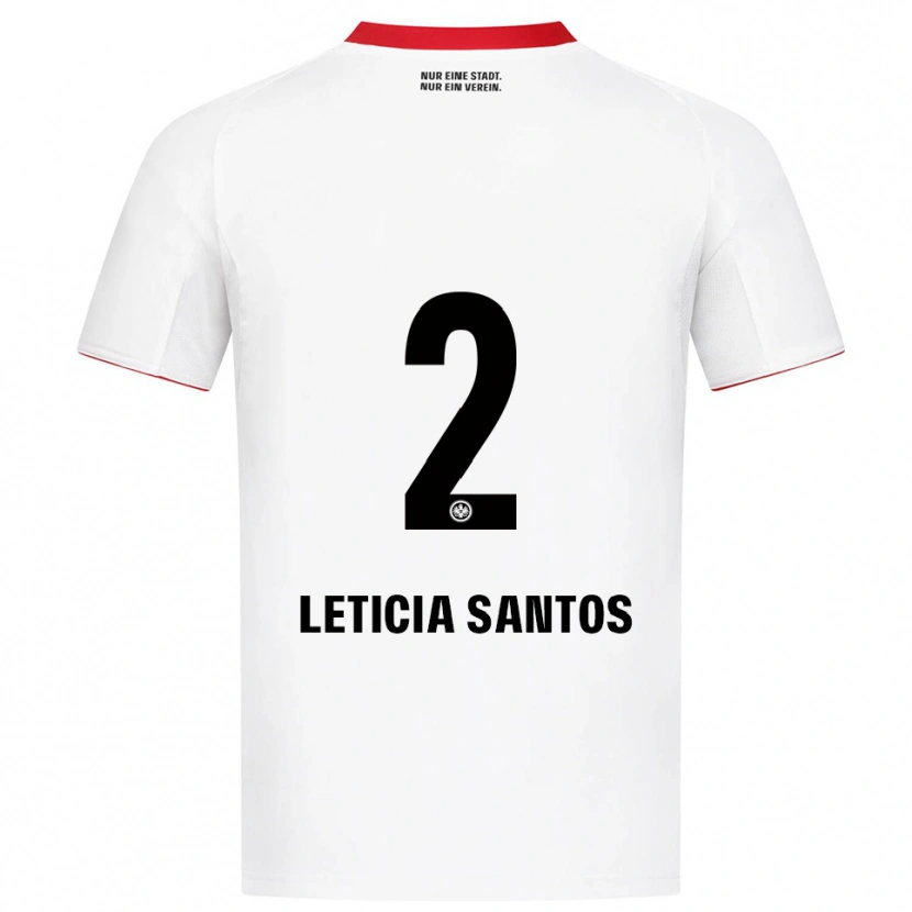 Danxen Mulher Camisola Letícia Santos De Oliveira #2 Branco Vermelho Alternativa 2025/26 Camisa