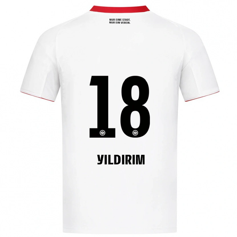 Danxen Mulher Camisola Metehan Yildirim #18 Branco Vermelho Alternativa 2025/26 Camisa
