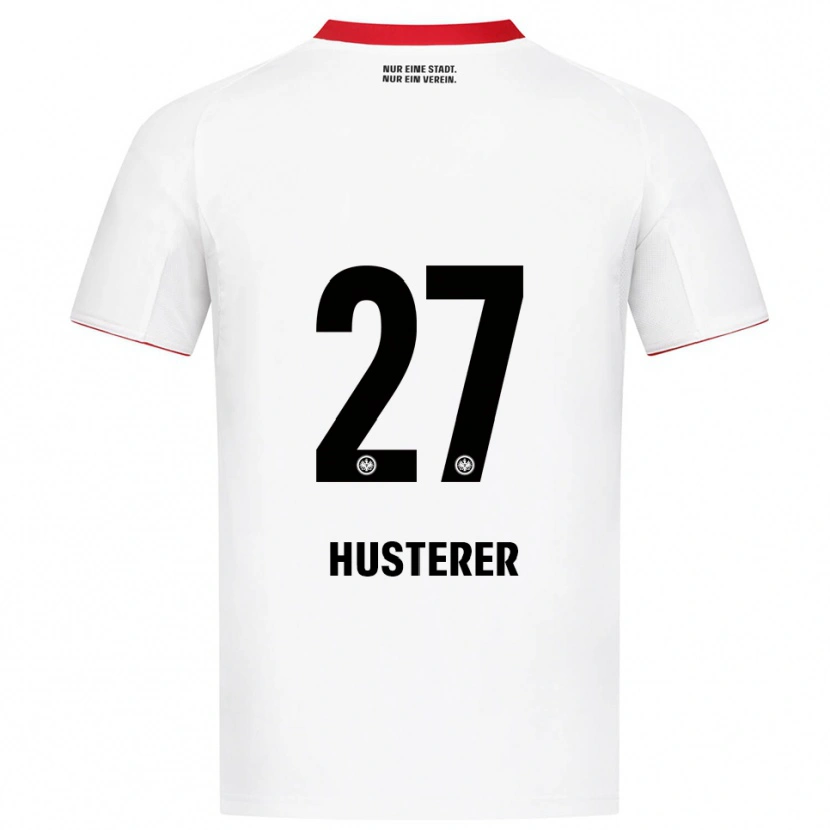 Danxen Mulher Camisola Lean Husterer #27 Branco Vermelho Alternativa 2025/26 Camisa