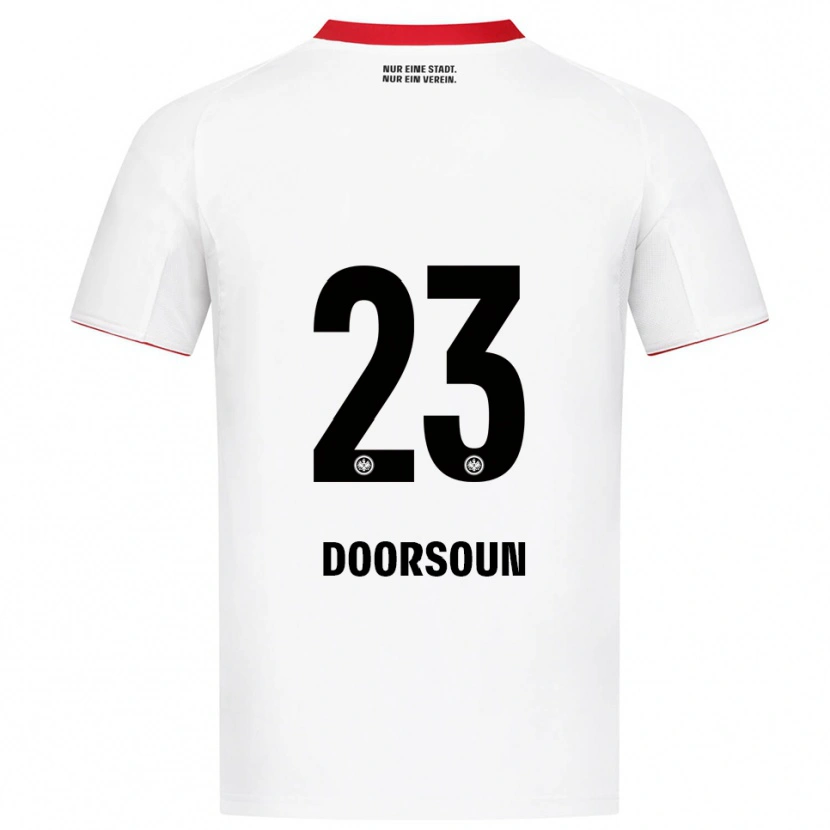 Danxen Mulher Camisola Sara Doorsoun #23 Branco Vermelho Alternativa 2025/26 Camisa