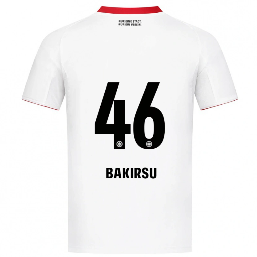 Danxen Mulher Camisola Hüseyin Bakirsu #46 Branco Vermelho Alternativa 2025/26 Camisa