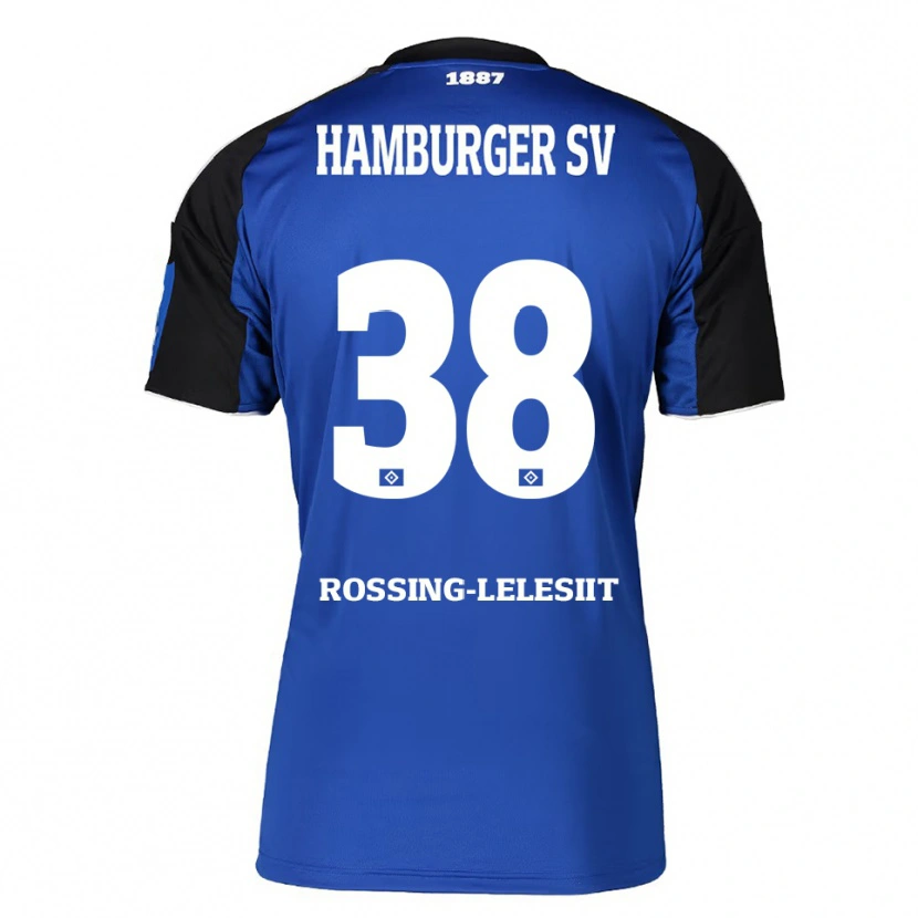Danxen Mulher Camisola Alexander Røssing-Lelesiit #38 Azul Preto Alternativa 2025/26 Camisa