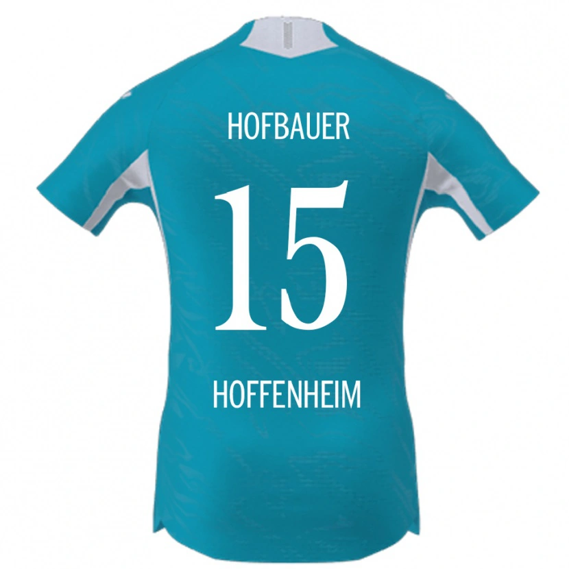 Danxen Mulher Camisola Anton Hofbauer #15 Azul Celeste Alternativa 2025/26 Camisa
