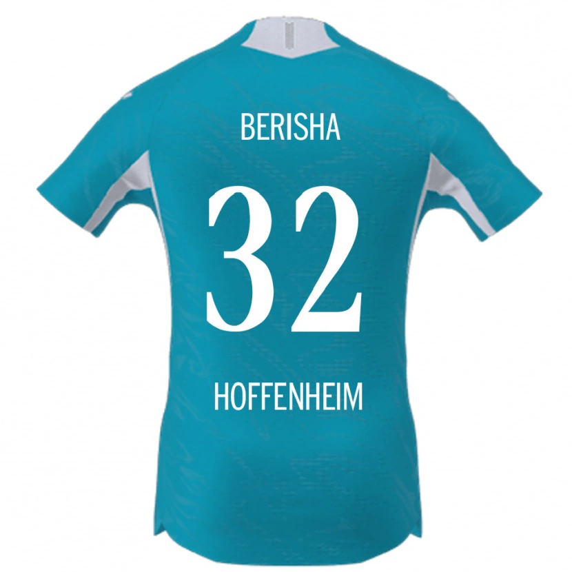 Danxen Mulher Camisola Mergim Berisha #32 Azul Celeste Alternativa 2025/26 Camisa