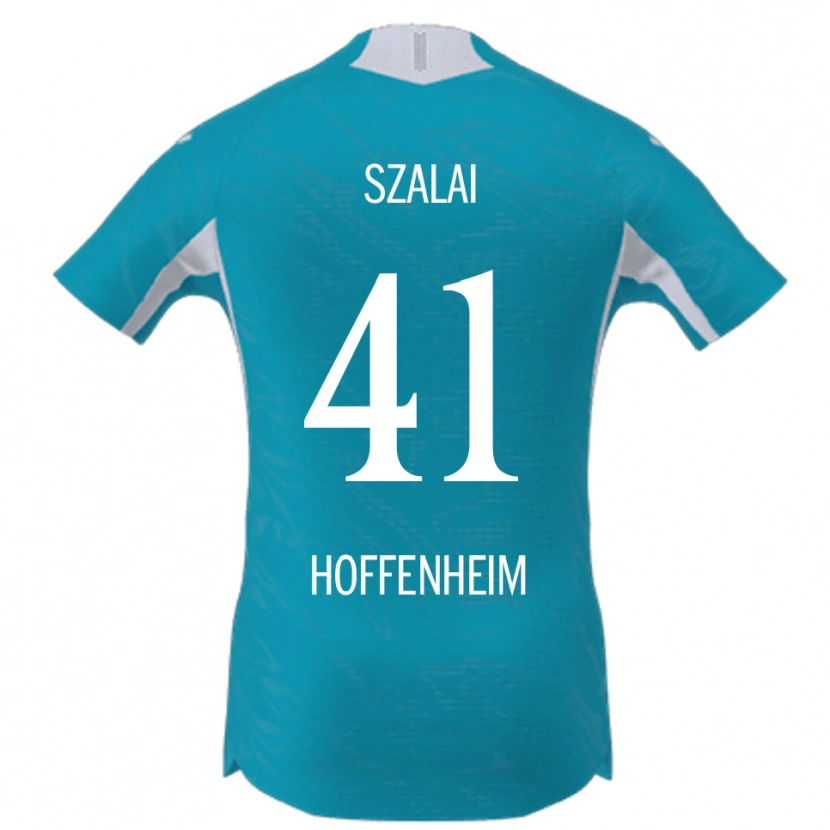 Danxen Mulher Camisola Attila Szalai #41 Azul Celeste Alternativa 2025/26 Camisa