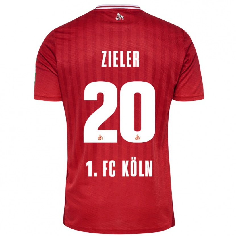 Danxen Mulher Camisola Ron-Robert Zieler #20 Vermelho Branco Alternativa 2025/26 Camisa