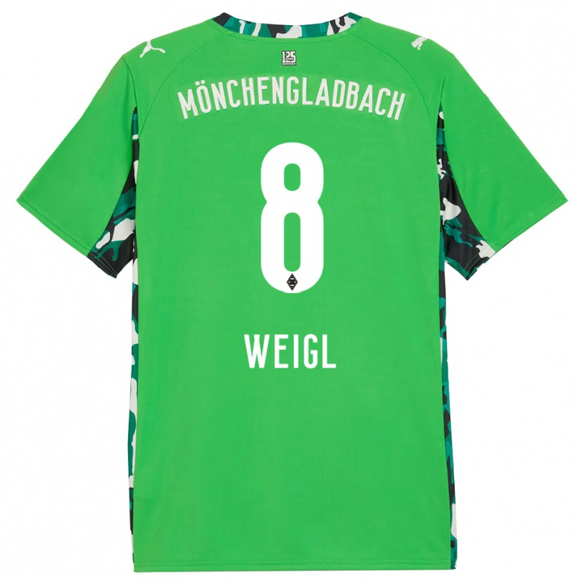 Danxen Mulher Camisola Julian Weigl #8 Verde Preto Alternativa 2025/26 Camisa