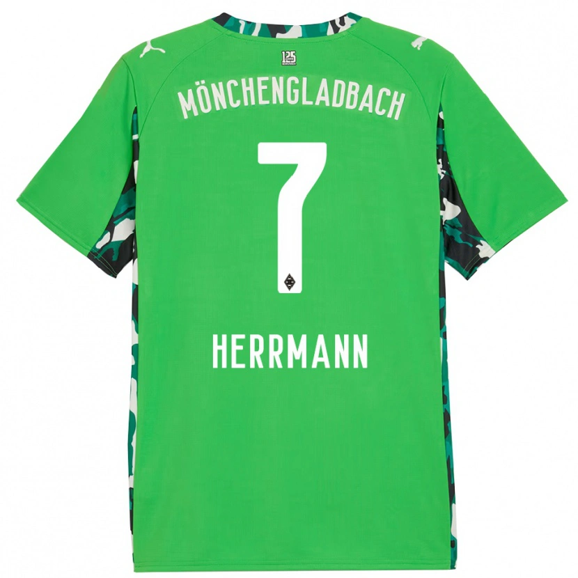 Danxen Mulher Camisola Patrick Herrmann #7 Verde Preto Alternativa 2025/26 Camisa