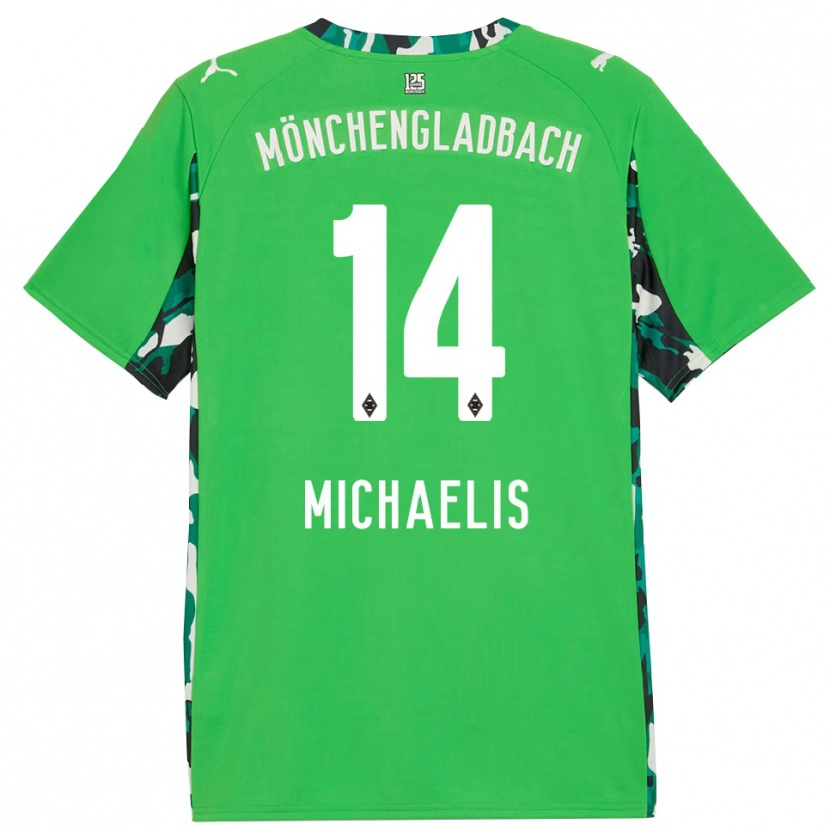Danxen Mulher Camisola Yannick Michaelis #14 Verde Preto Alternativa 2025/26 Camisa