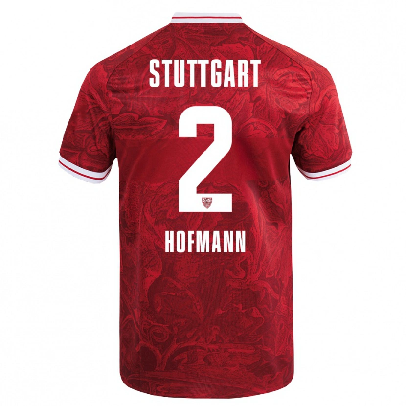 Danxen Mulher Camisola Linette Hofmann #2 Vermelho Preto Alternativa 2025/26 Camisa