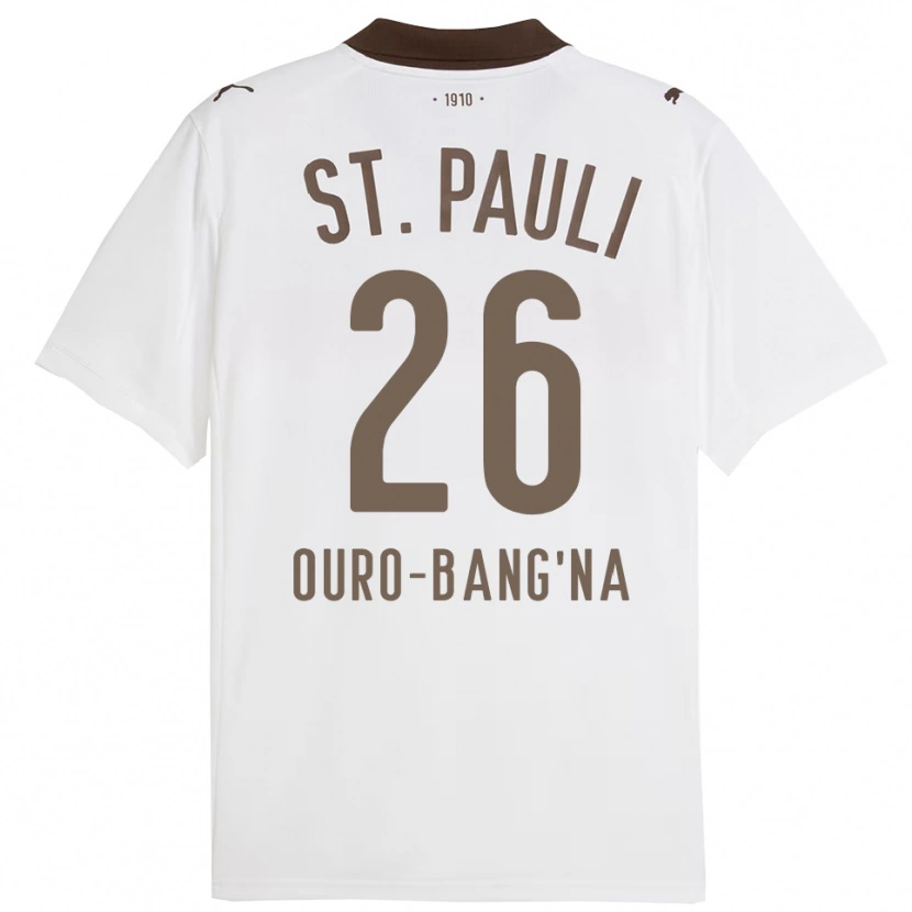 Danxen Mulher Camisola Samir Ouro-Bang'na #26 Branco Vermelho Alternativa 2025/26 Camisa