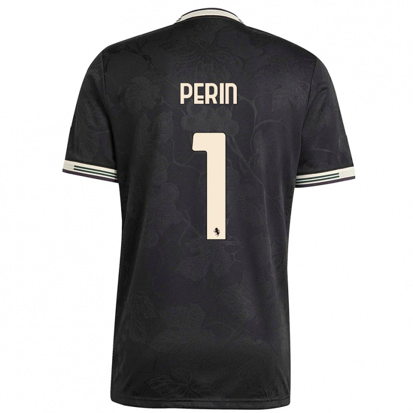 Danxen Mulher Camisola Mattia Perin #1 Preto Branco Verde Terceiro 2025/26 Camisa