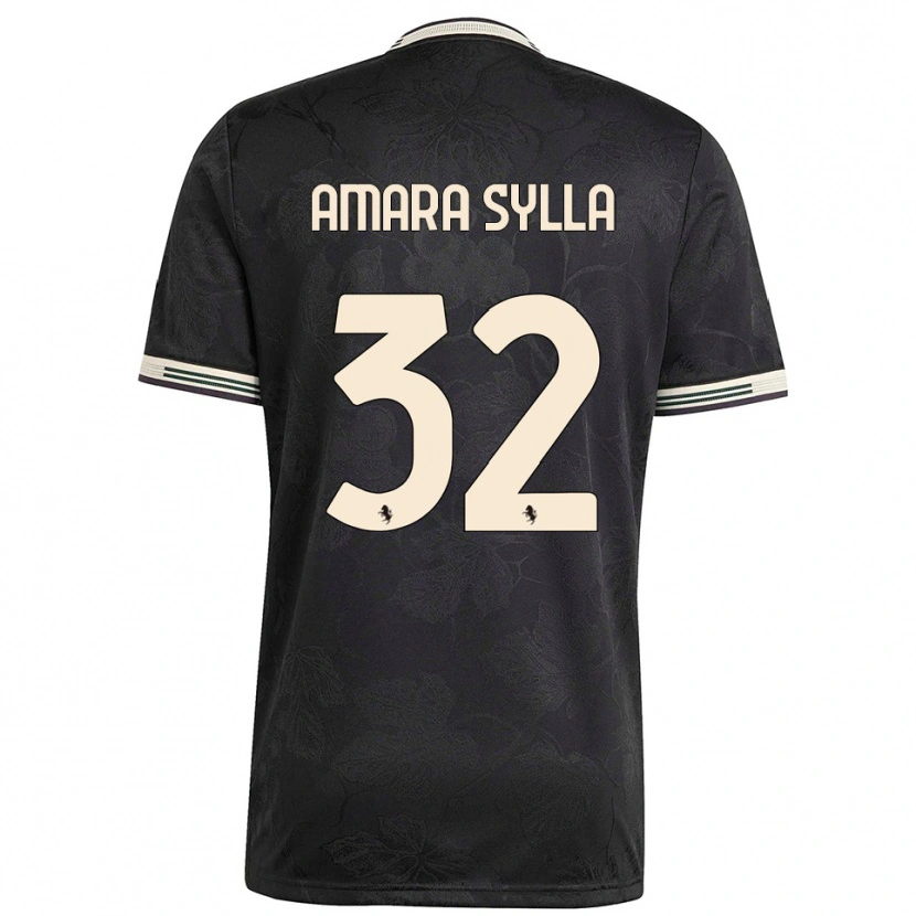 Danxen Mulher Camisola Idris Amara Sylla #32 Preto Branco Verde Terceiro 2025/26 Camisa
