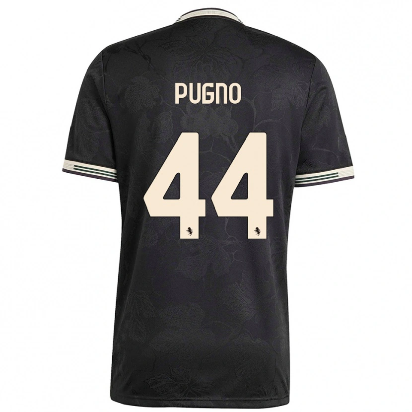Danxen Mulher Camisola Diego Pugno #44 Preto Branco Verde Terceiro 2025/26 Camisa