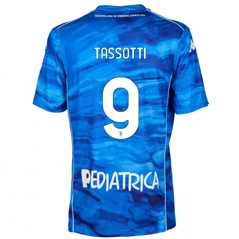 Danxen Criança Camisola Denny Tassotti #9 Azul Branco Principal 2025/26 Camisa