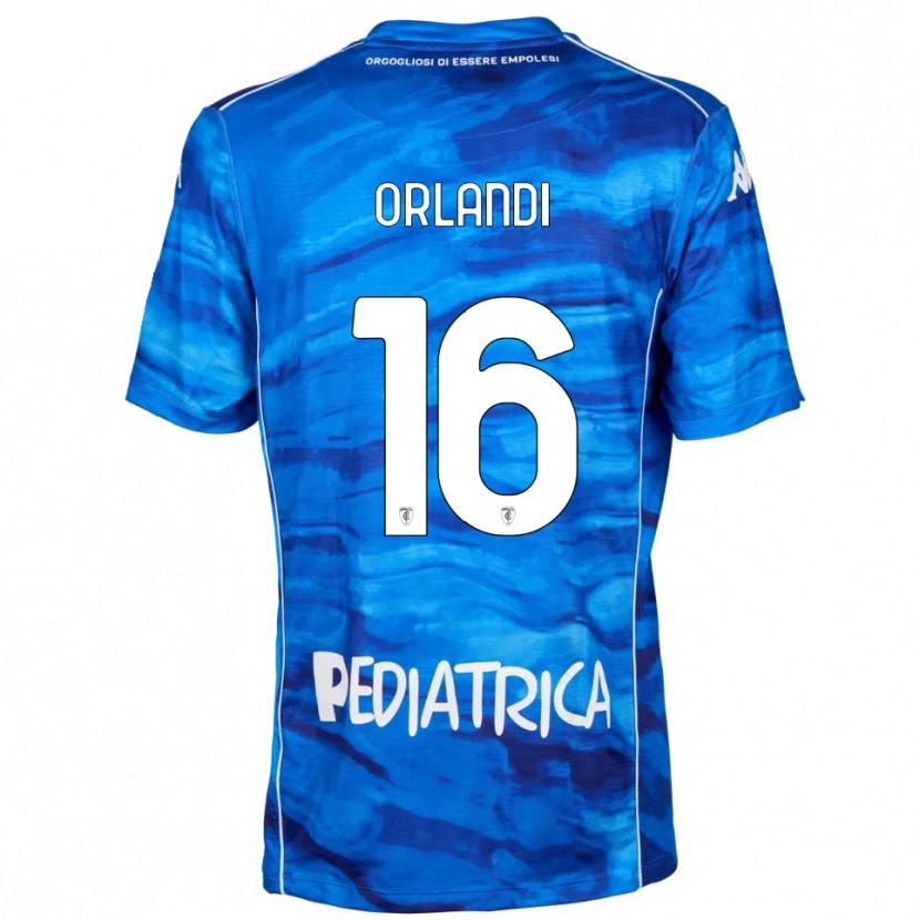 Danxen Criança Camisola Alan Orlandi #16 Azul Branco Principal 2025/26 Camisa