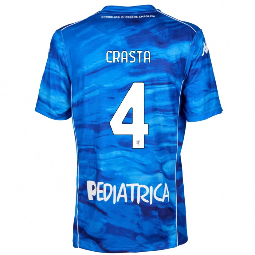 Danxen Criança Camisola Mario Crasta #4 Azul Branco Principal 2025/26 Camisa