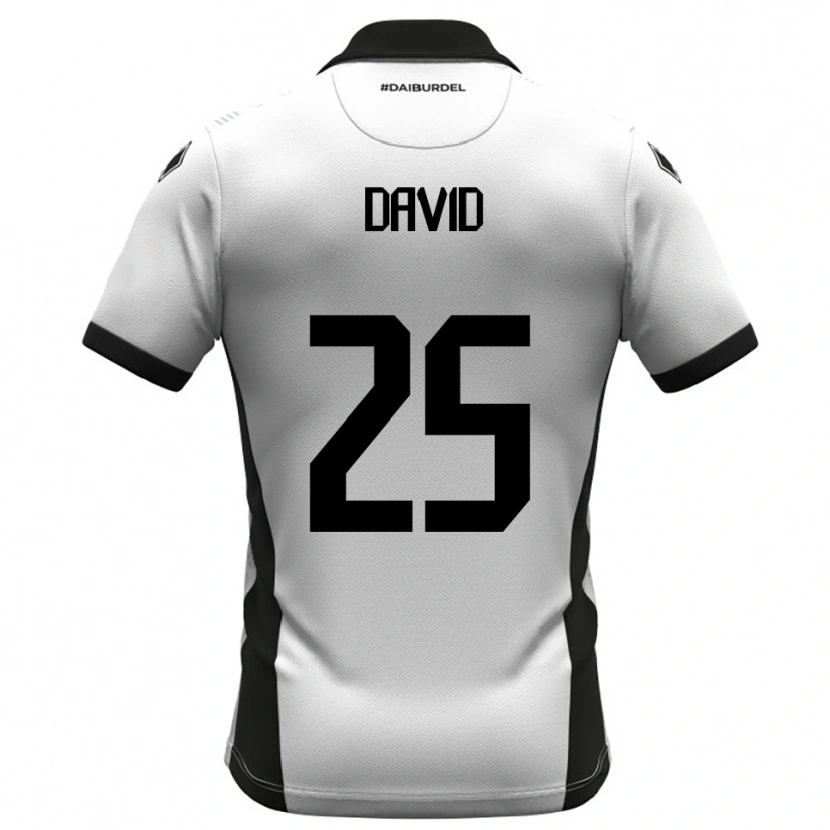 Danxen Criança Camisola Antonio David #25 Branco Preto Laranja Principal 2025/26 Camisa