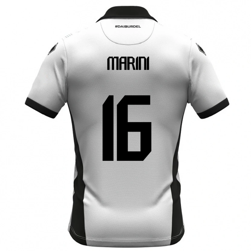 Danxen Criança Camisola David Marini #16 Branco Preto Laranja Principal 2025/26 Camisa