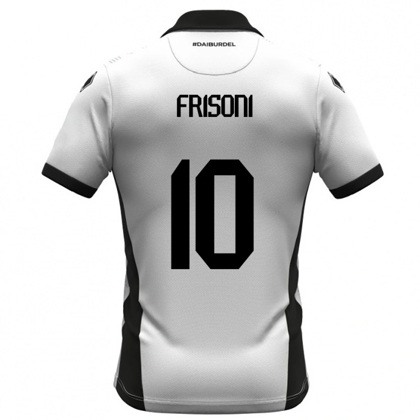Danxen Criança Camisola Riccardo Frisoni #10 Branco Preto Laranja Principal 2025/26 Camisa