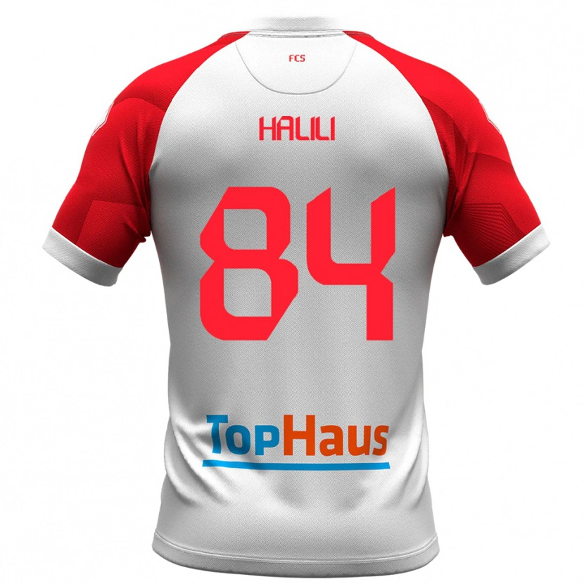 Danxen Criança Camisola Renato Halili #84 Branco Vermelho Principal 2025/26 Camisa