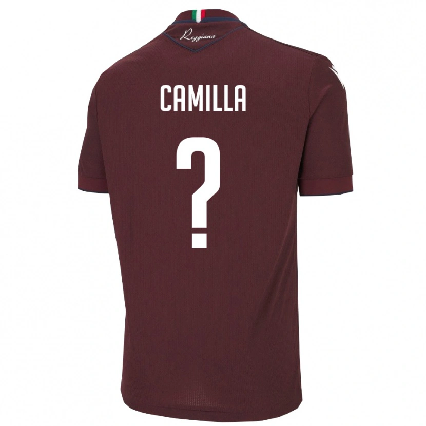 Danxen Criança Camisola Benozzo Camilla #0 Borgonha Branco Principal 2025/26 Camisa
