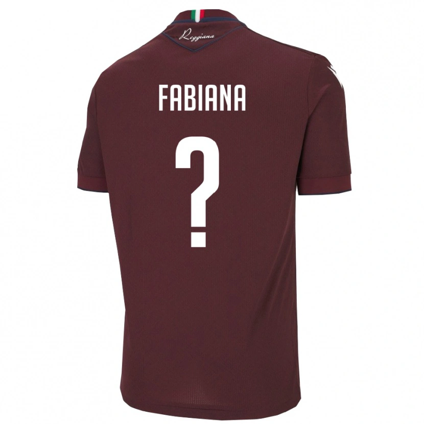 Danxen Criança Camisola Bazzani Fabiana #0 Borgonha Branco Principal 2025/26 Camisa