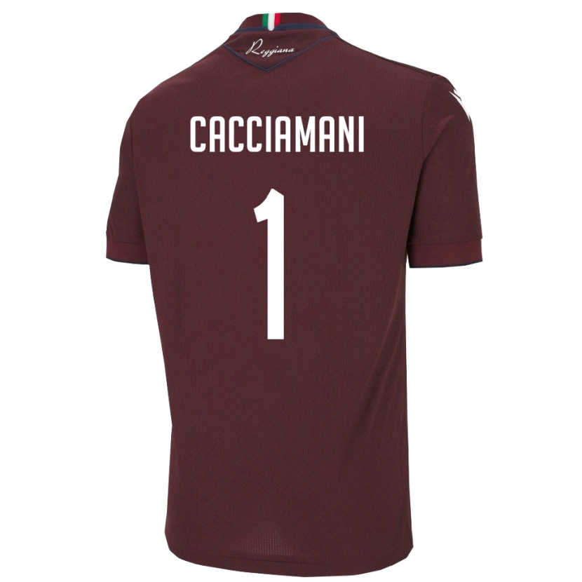 Danxen Criança Camisola Niccolò Cacciamani #1 Borgonha Branco Principal 2025/26 Camisa
