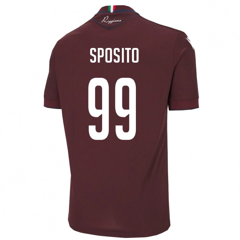 Danxen Criança Camisola Alex Sposito #99 Borgonha Branco Principal 2025/26 Camisa
