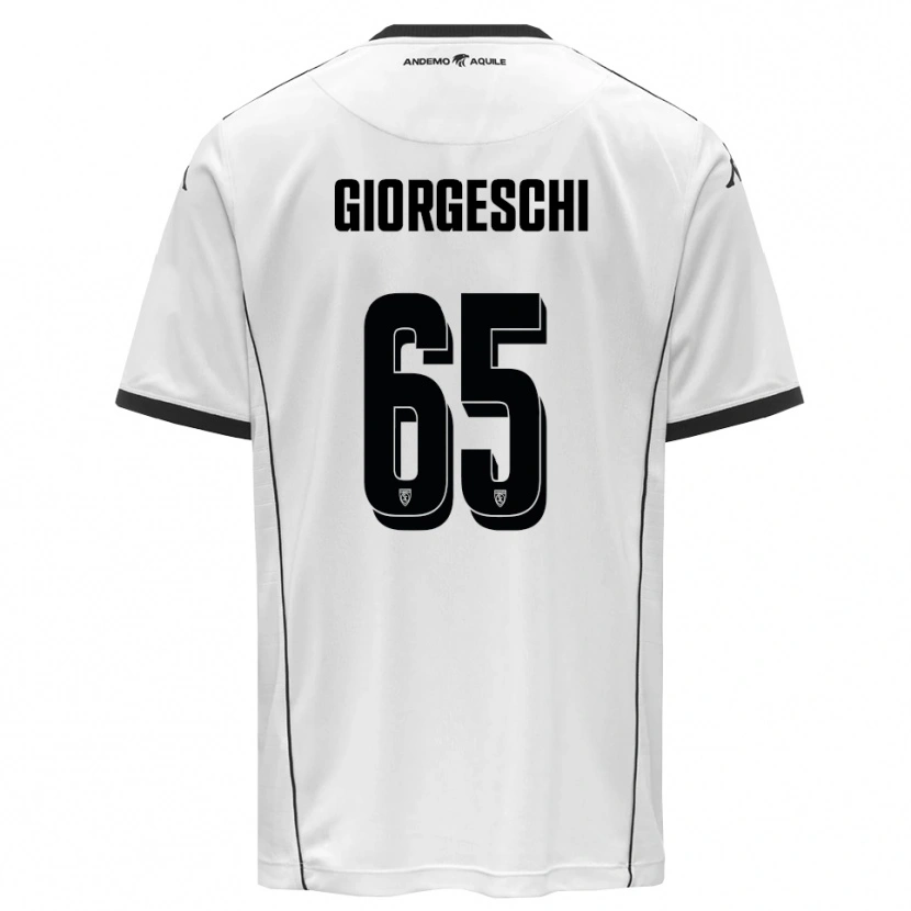 Danxen Criança Camisola Simone Giorgeschi #65 Branco Preto Principal 2025/26 Camisa