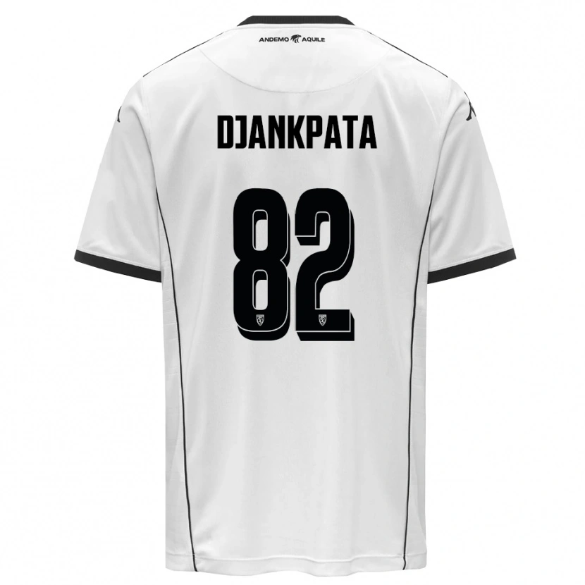 Danxen Criança Camisola Halid Djankpata #82 Branco Preto Principal 2025/26 Camisa