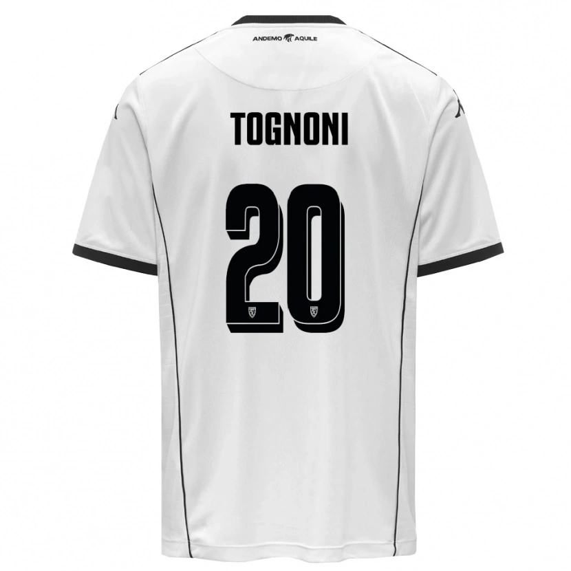 Danxen Criança Camisola Thomas Tognoni #20 Branco Preto Principal 2025/26 Camisa