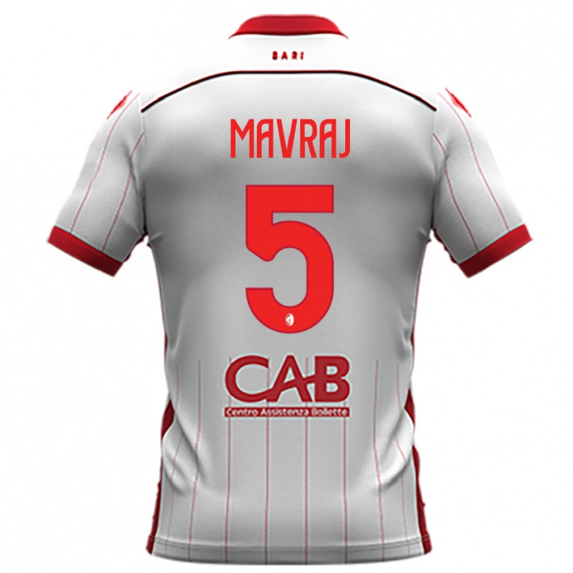 Danxen Criança Camisola Indrit Mavraj #5 Branco Vermelho Principal 2025/26 Camisa