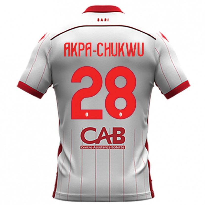 Danxen Criança Camisola Hemsley Akpa-Chukwu #28 Branco Vermelho Principal 2025/26 Camisa