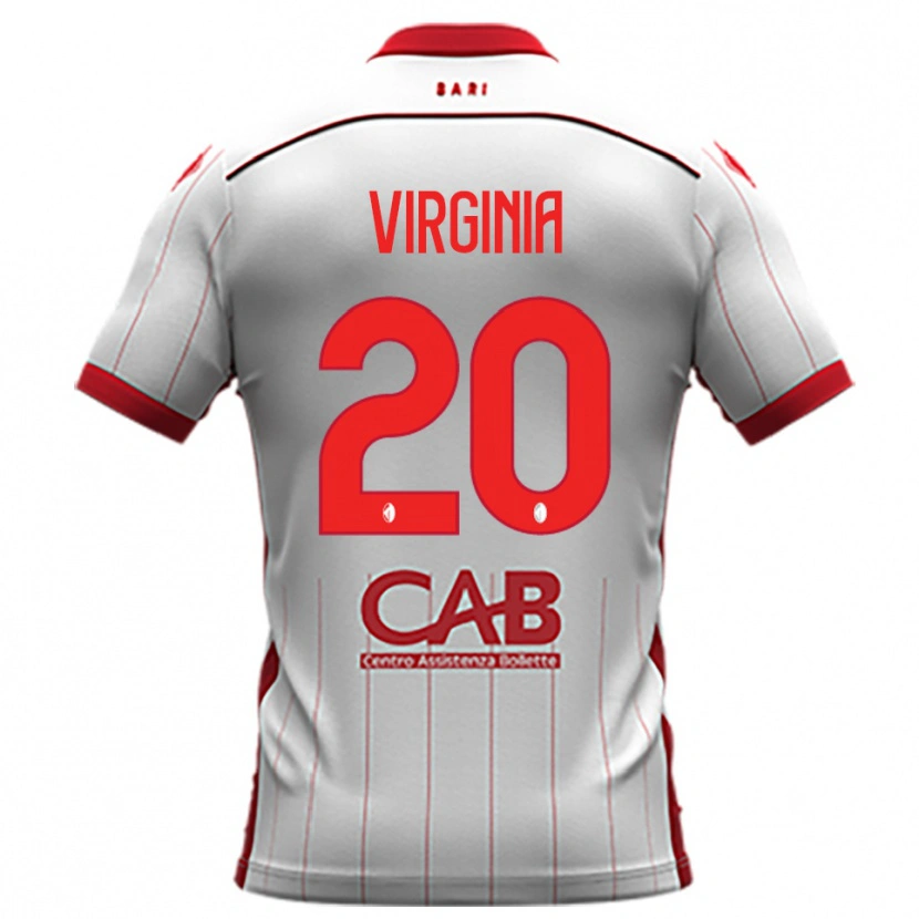 Danxen Criança Camisola Kiswensida Virginia #20 Branco Vermelho Principal 2025/26 Camisa