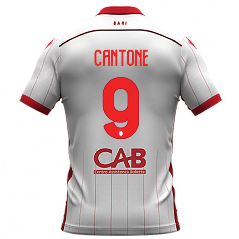 Danxen Criança Camisola Thomas Cantone #9 Branco Vermelho Principal 2025/26 Camisa