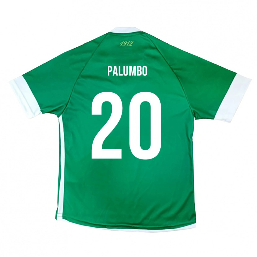 Danxen Criança Camisola Martin Palumbo #20 Verde Branco Principal 2025/26 Camisa