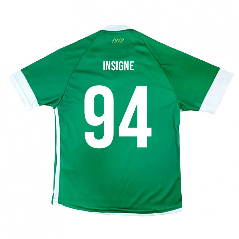 Danxen Criança Camisola Roberto Insigne #94 Verde Branco Principal 2025/26 Camisa