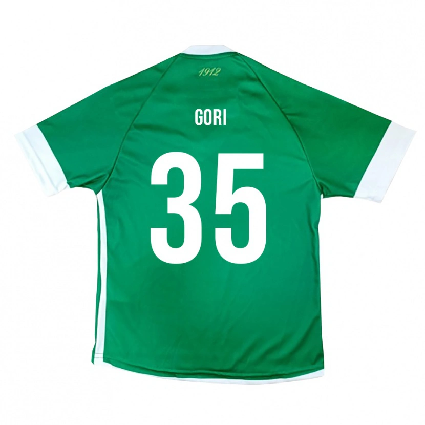 Danxen Criança Camisola Gabriele Gori #35 Verde Branco Principal 2025/26 Camisa