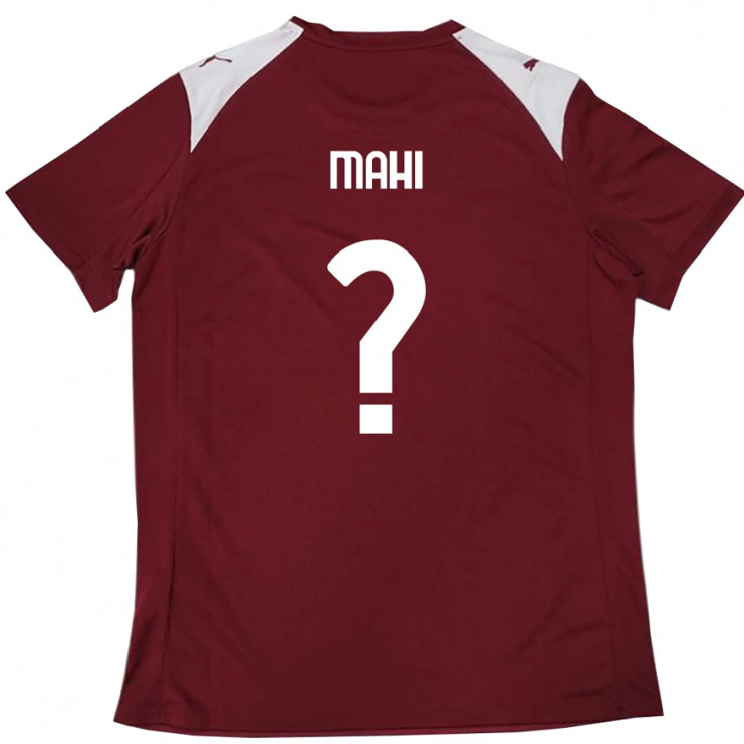 Danxen Criança Camisola Matteo Mahi #0 Borgonha Branco Principal 2025/26 Camisa