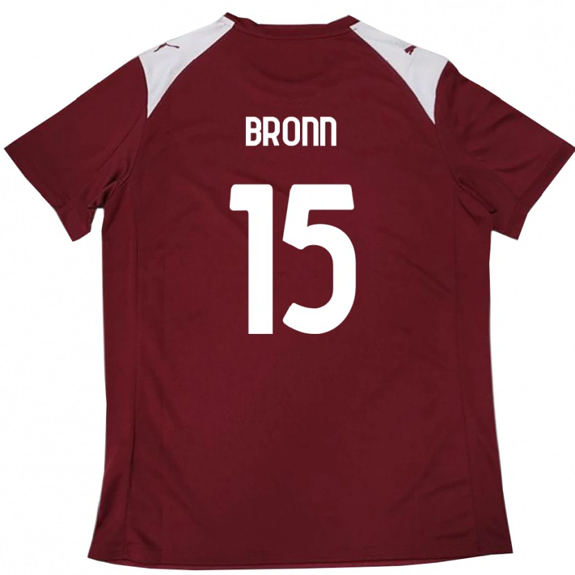 Danxen Criança Camisola Dylan Bronn #15 Borgonha Branco Principal 2025/26 Camisa