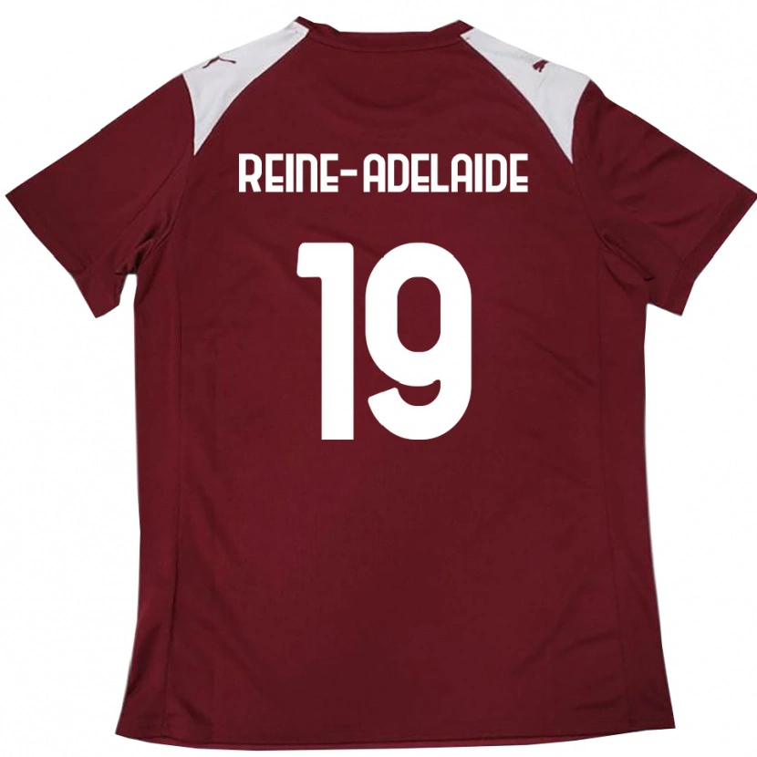 Danxen Criança Camisola Jeff Reine-Adelaide #19 Borgonha Branco Principal 2025/26 Camisa