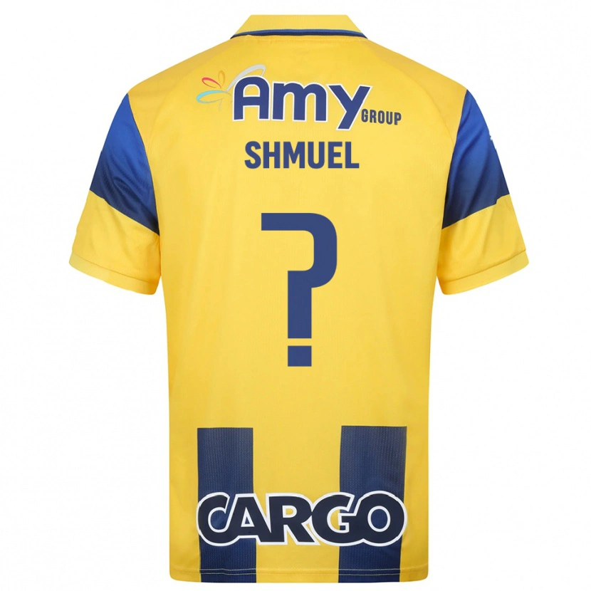 Danxen Criança Camisola Osher Shmuel #0 Amarelo Marinho Principal 2025/26 Camisa