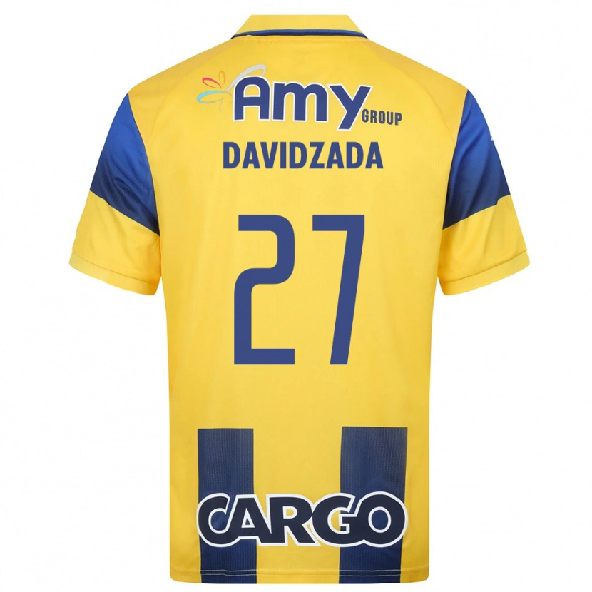 Danxen Criança Camisola Ofir Davidzada #27 Amarelo Marinho Principal 2025/26 Camisa