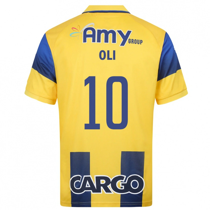 Danxen Criança Camisola Ido Oli #10 Amarelo Marinho Principal 2025/26 Camisa