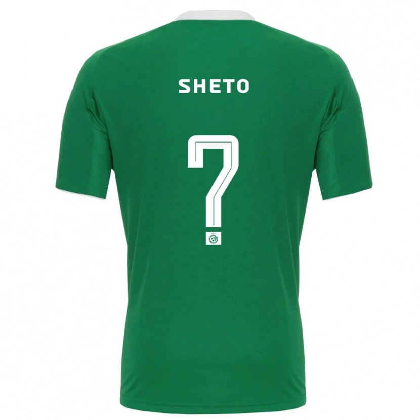 Danxen Criança Camisola Sahar Sheto #0 Verde Branco Principal 2025/26 Camisa