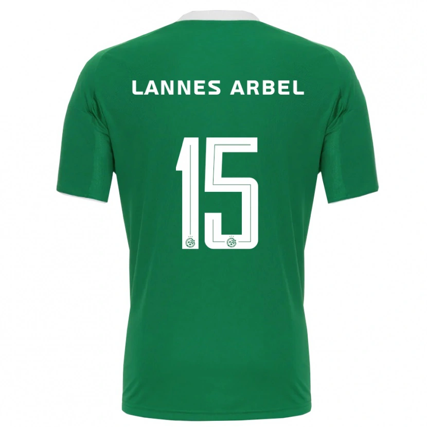 Danxen Criança Camisola Tomer Lannes Arbel #15 Verde Branco Principal 2025/26 Camisa