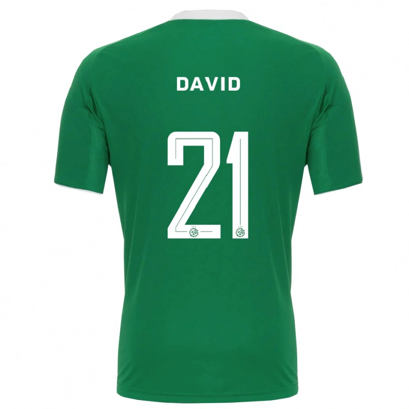Danxen Criança Camisola Dean David #21 Verde Branco Principal 2025/26 Camisa