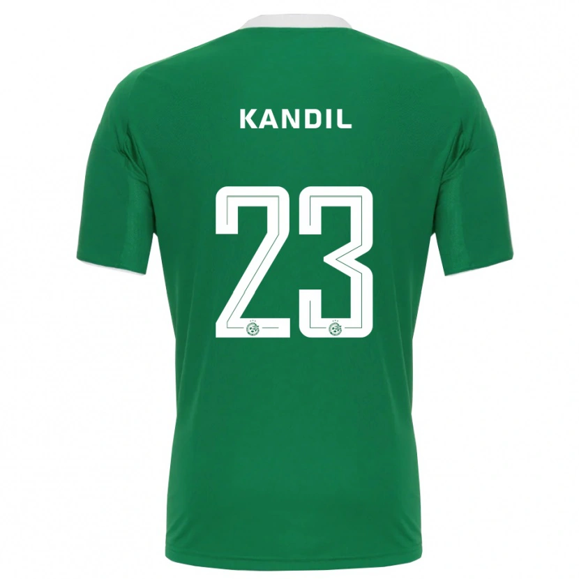 Danxen Criança Camisola Maor Kandil #23 Verde Branco Principal 2025/26 Camisa