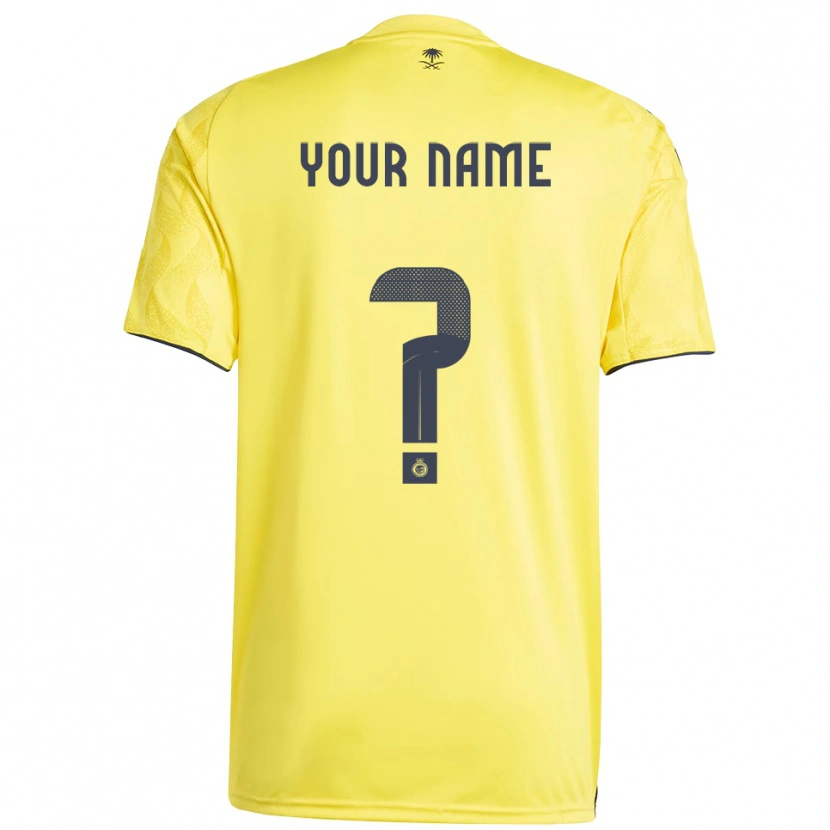 Danxen Criança Camisola Seu Nome #0 Amarelo Preto Principal 2025/26 Camisa